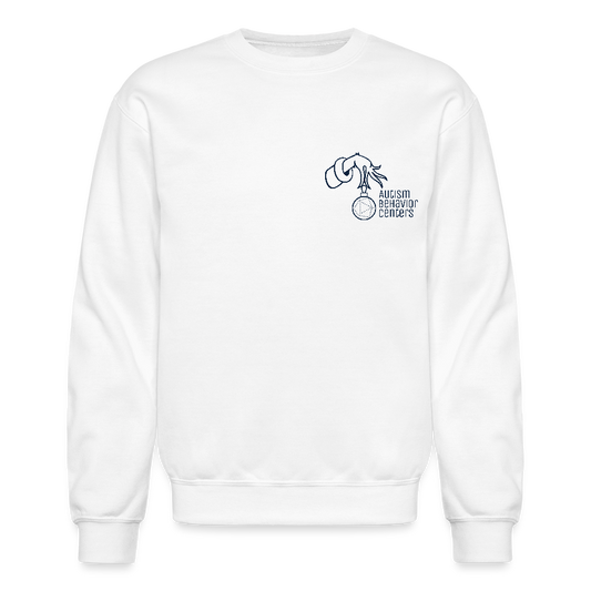 Holiday Crewneck Sweatshirt- NAVY - white