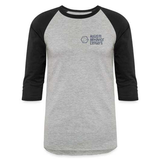 Baseball T-Shirt Dark Small Logo - heather gray/black