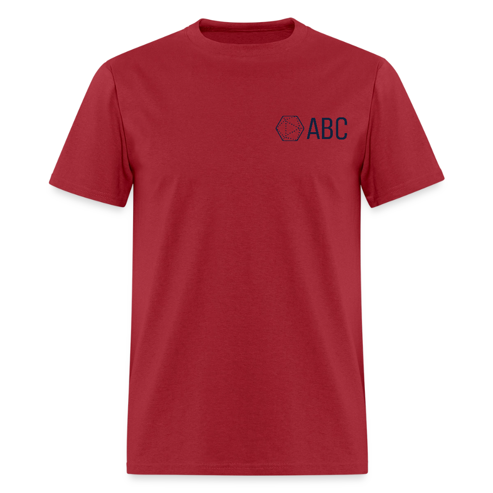 ABC Simple Logo Navy - dark red