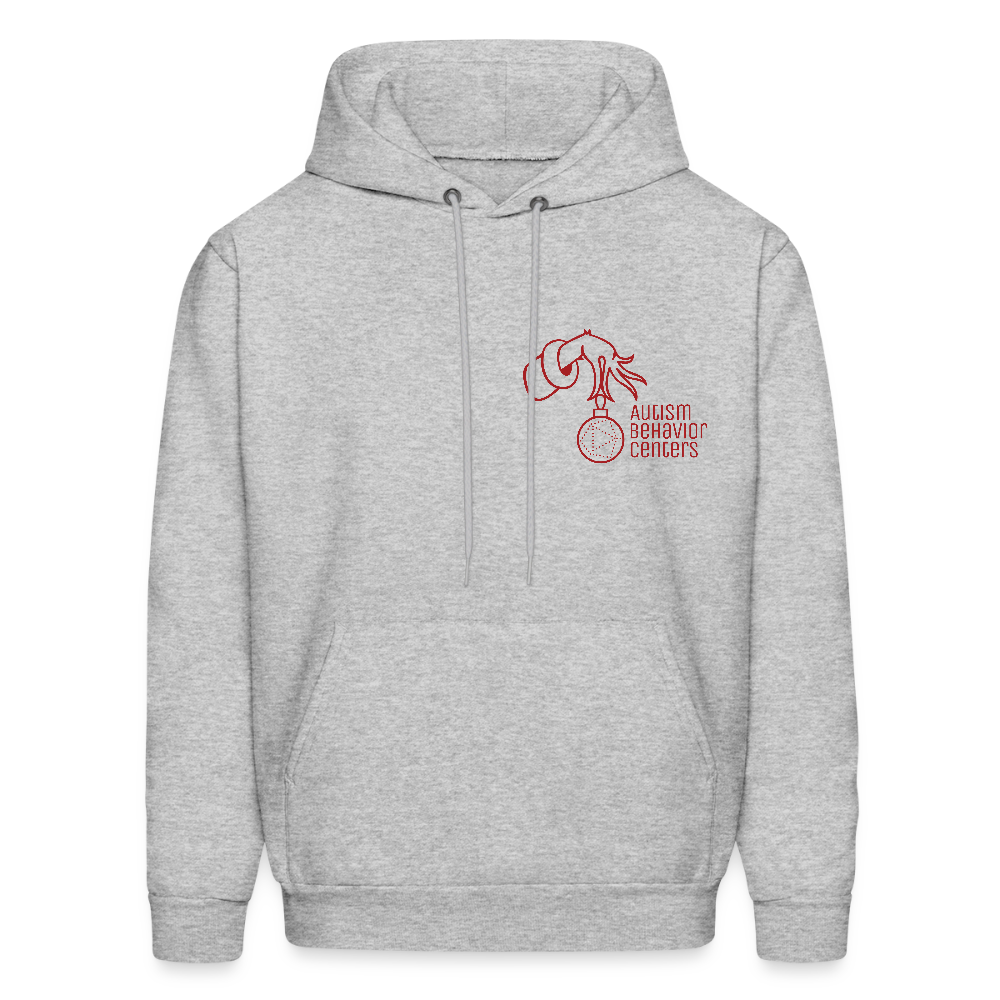 Holiday Men's Hoodie-RED - heather gray