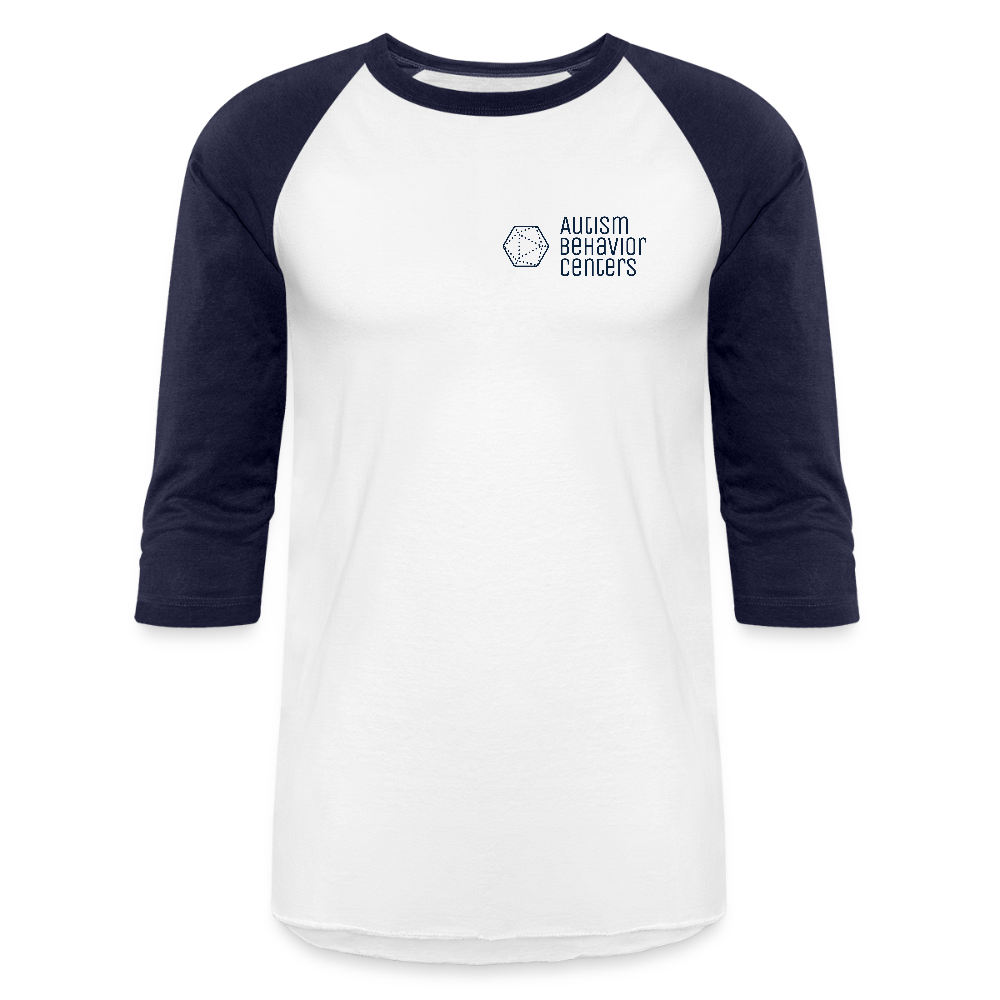 Baseball T-Shirt Dark Small Logo - white/navy