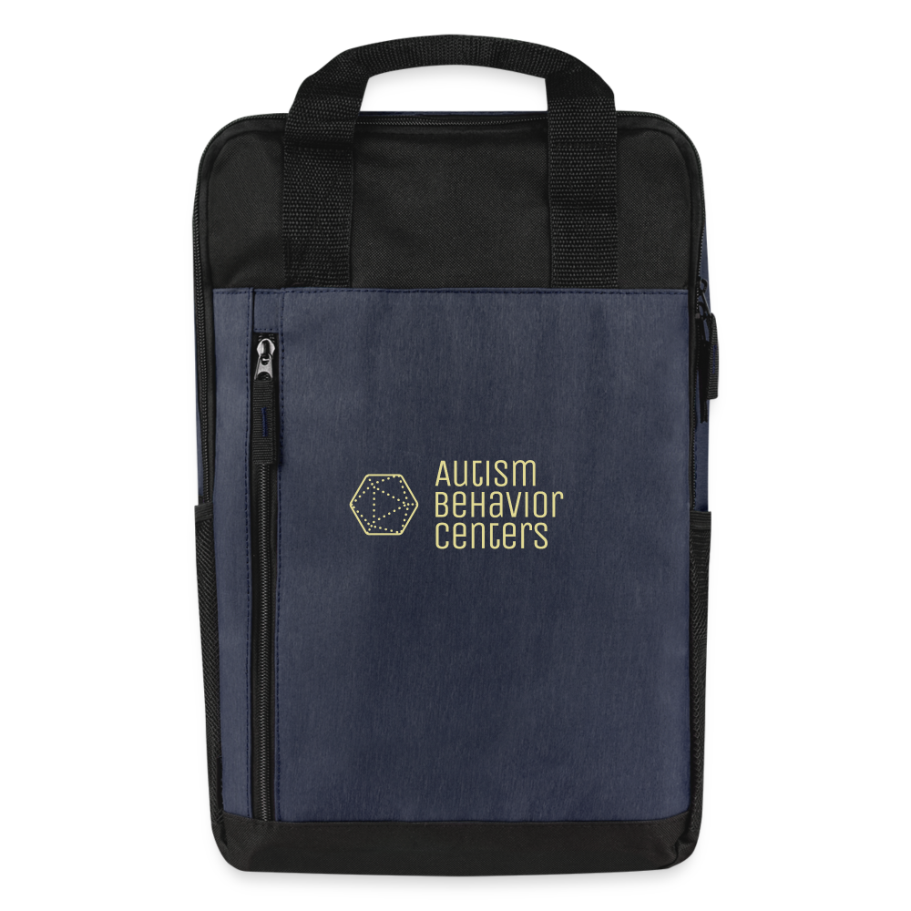 ABC Laptop Backpack - heather navy/black