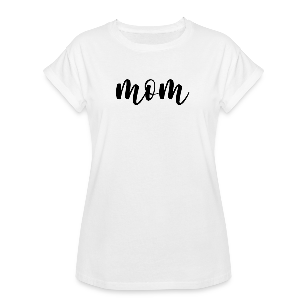 Women's Relaxed Fit T-Shirt - Mom - white