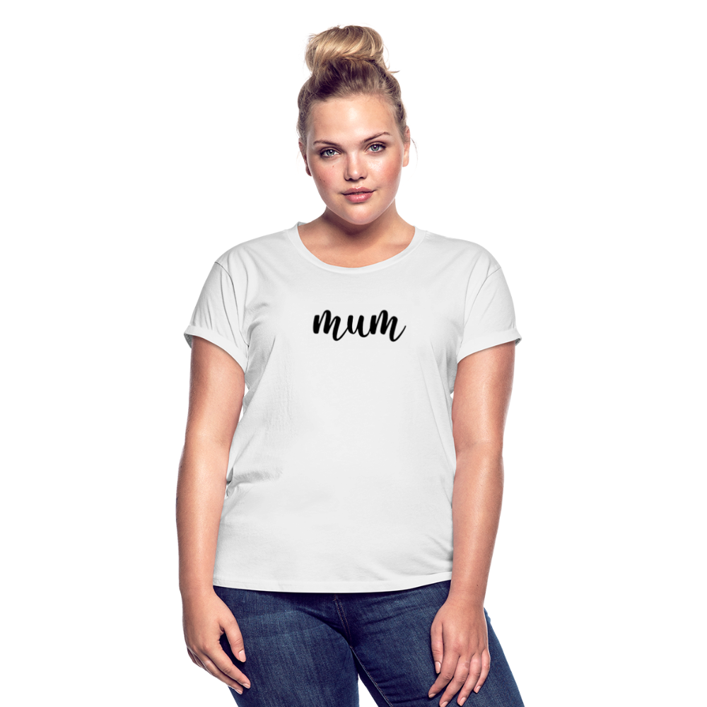 Women's Relaxed Fit T-Shirt- MUM - white