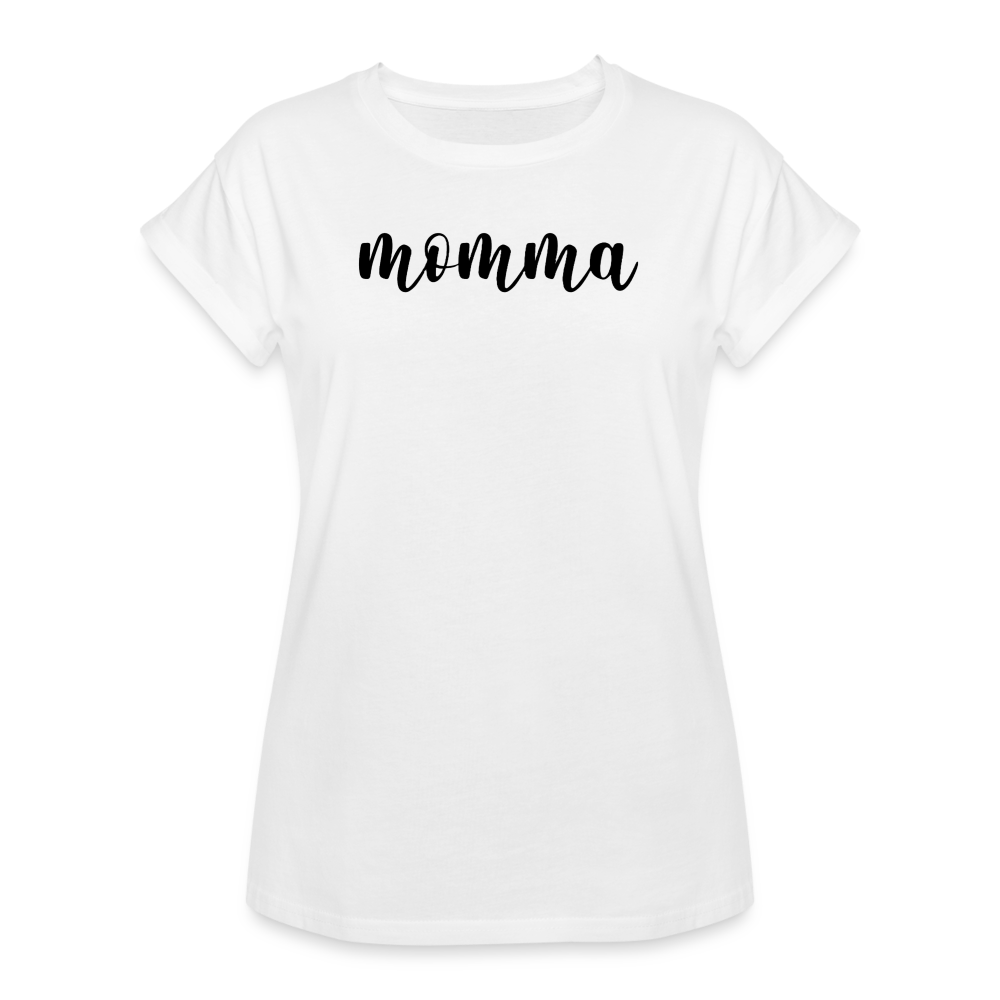 Women's Relaxed Fit T-Shirt- MOMMA - white