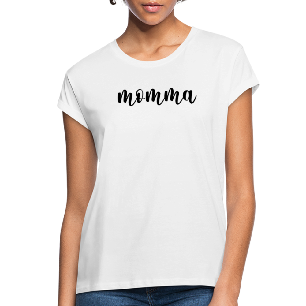 Women's Relaxed Fit T-Shirt- MOMMA - white