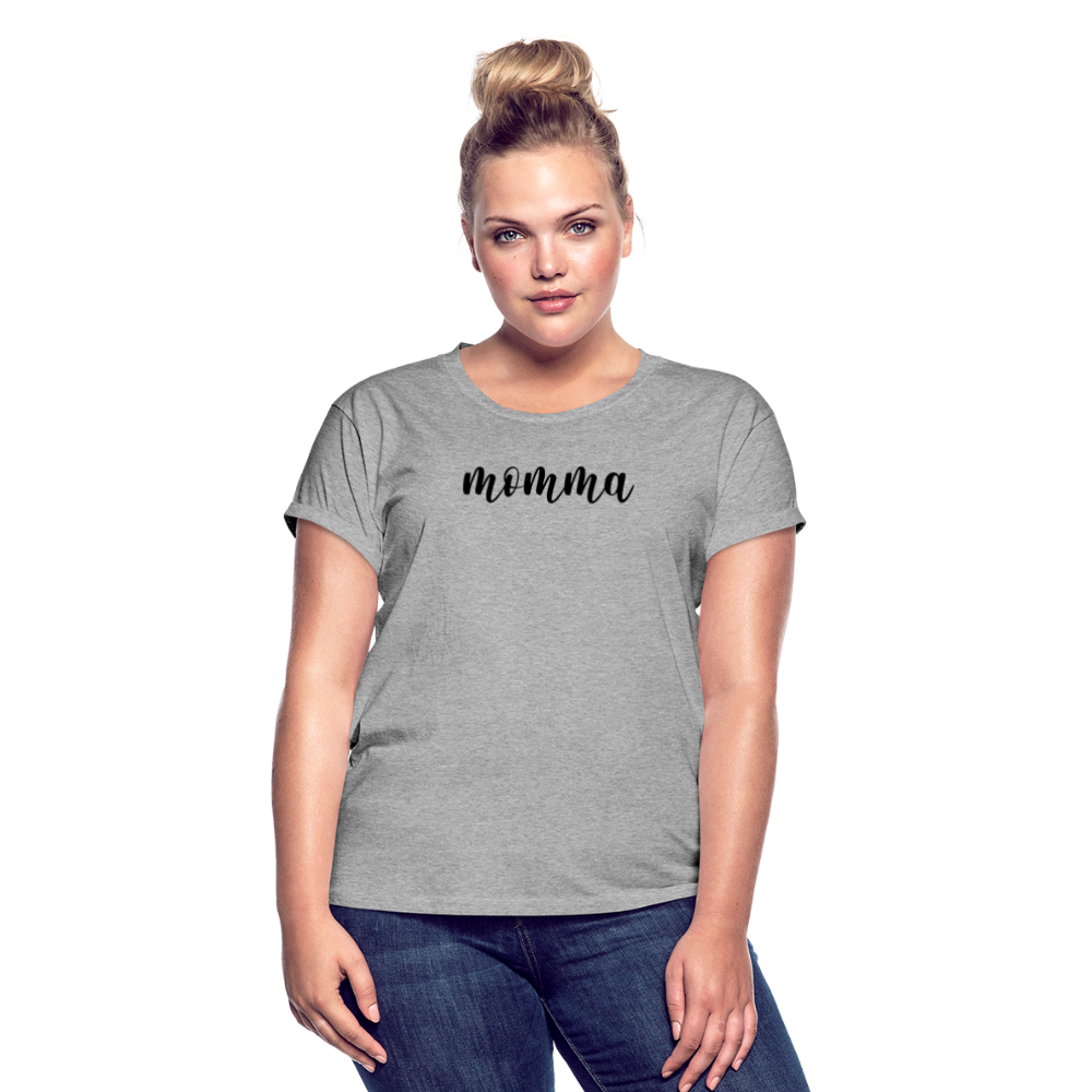 Women's Relaxed Fit T-Shirt- MOMMA - heather gray