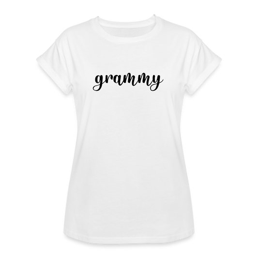Women's Relaxed Fit T-Shirt- GRAMMY - white