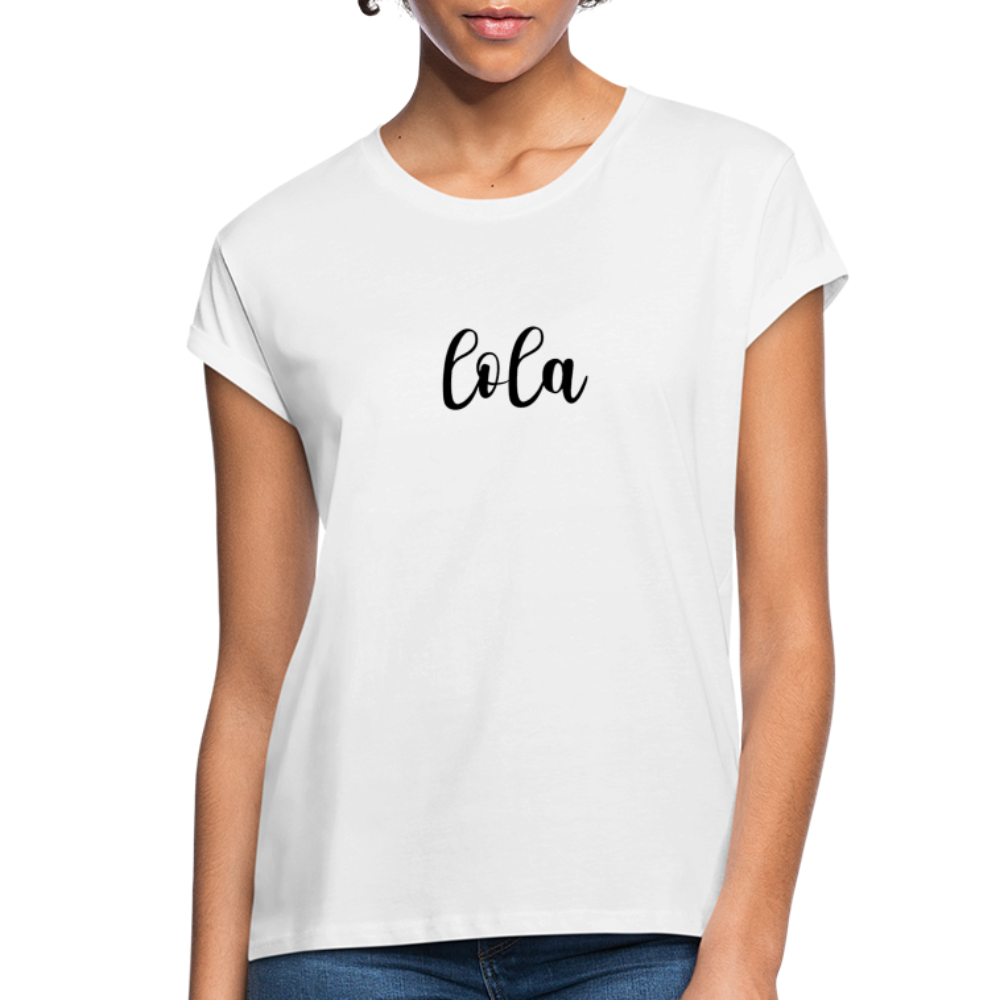Women's Relaxed Fit T-Shirt -LOLA - white