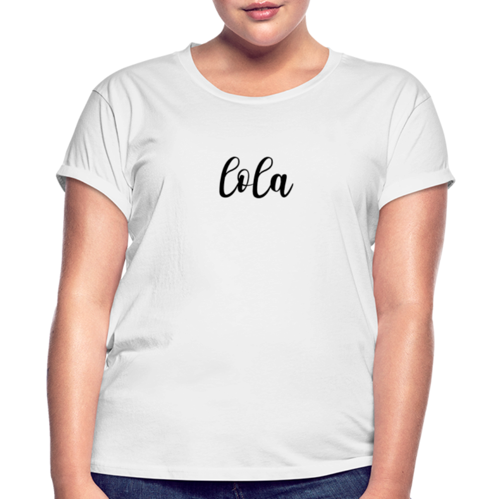 Women's Relaxed Fit T-Shirt -LOLA - white