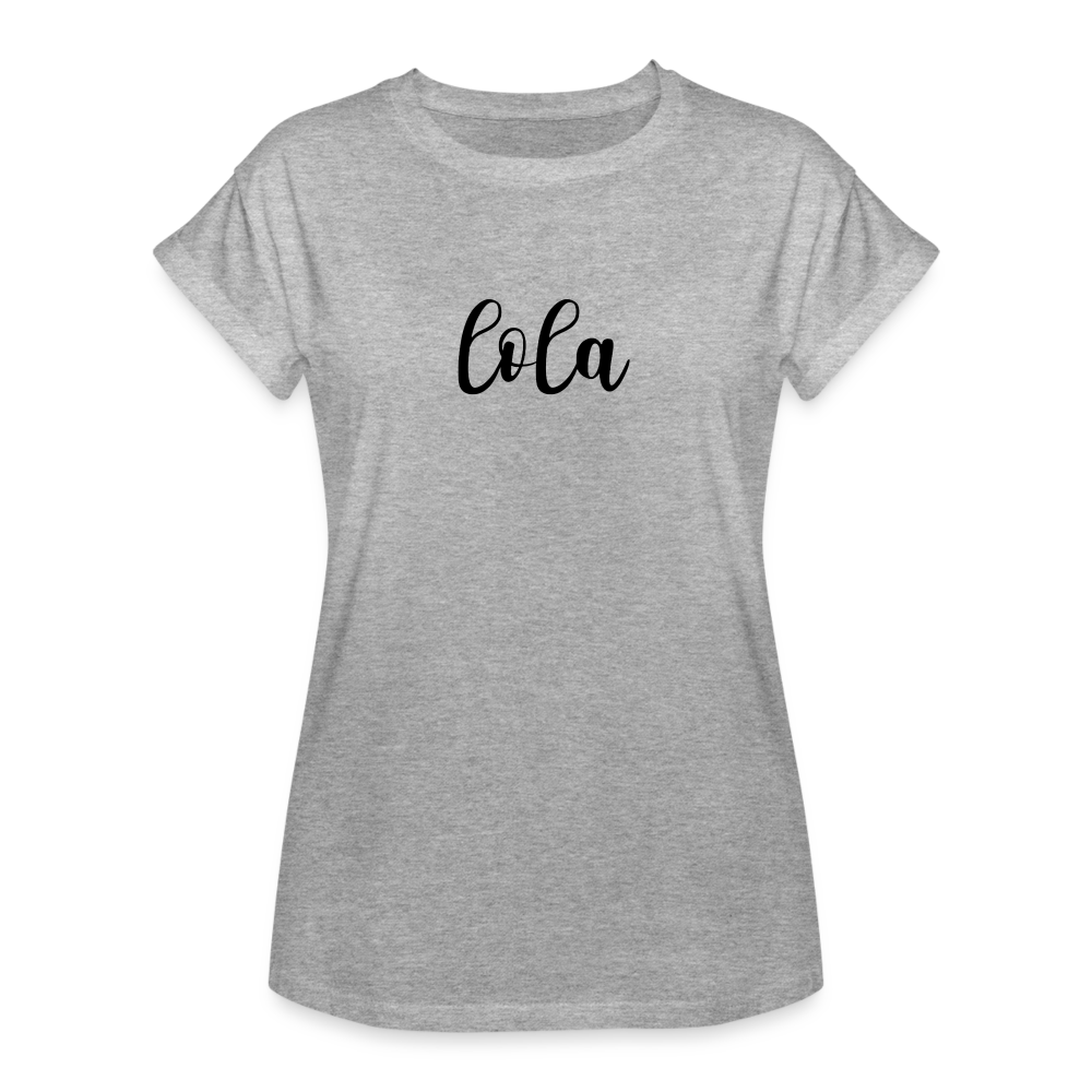 Women's Relaxed Fit T-Shirt -LOLA - heather gray