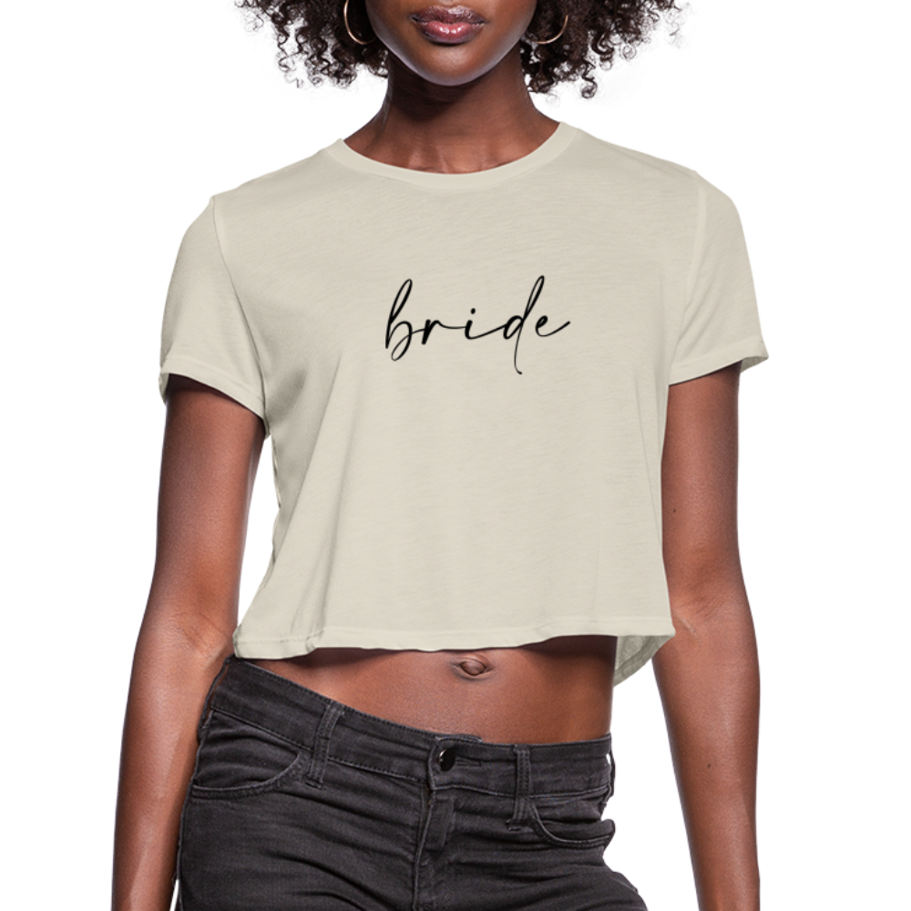 Women's Cropped T-Shirt-AC-BRIDE - dust