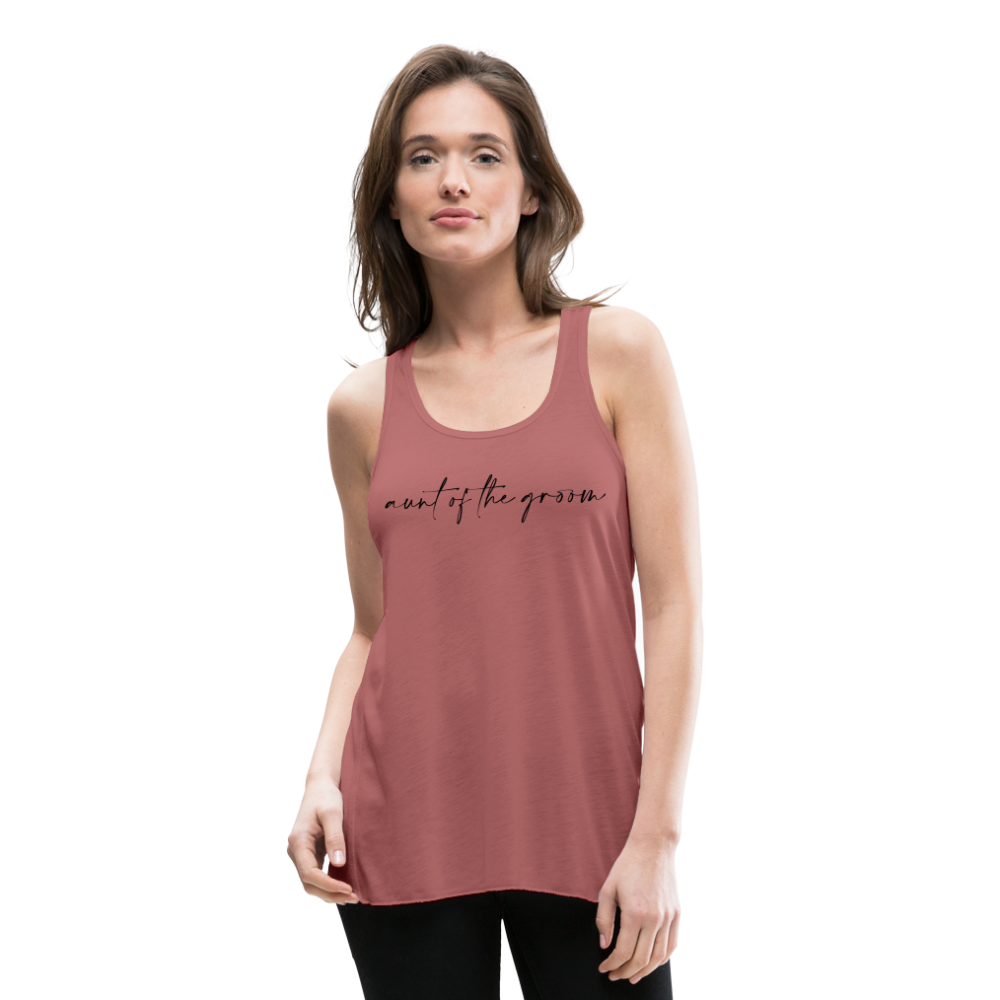 Women's Flowy Tank Top by Bella -AC - AUNT OF THE GROOM - mauve