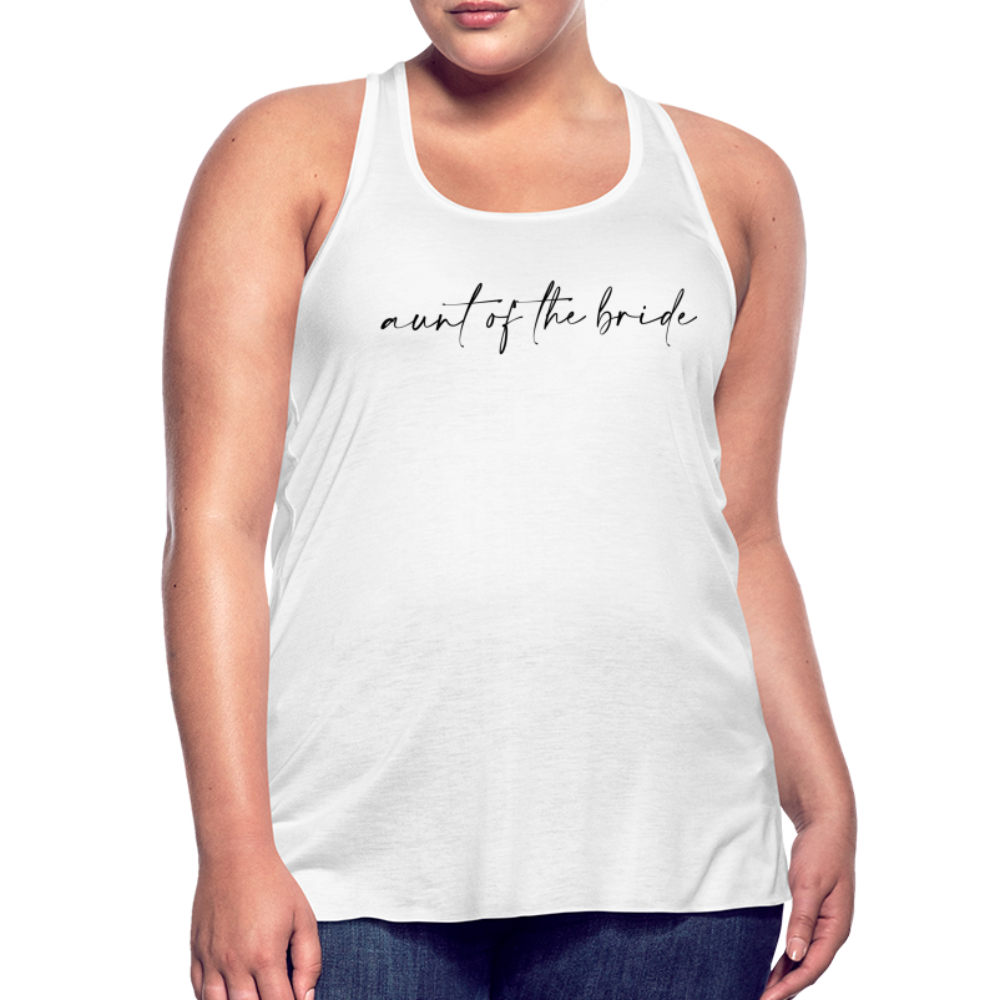 Women's Flowy Tank Top by Bella- AC -AUNT OF THE BRIDE - white