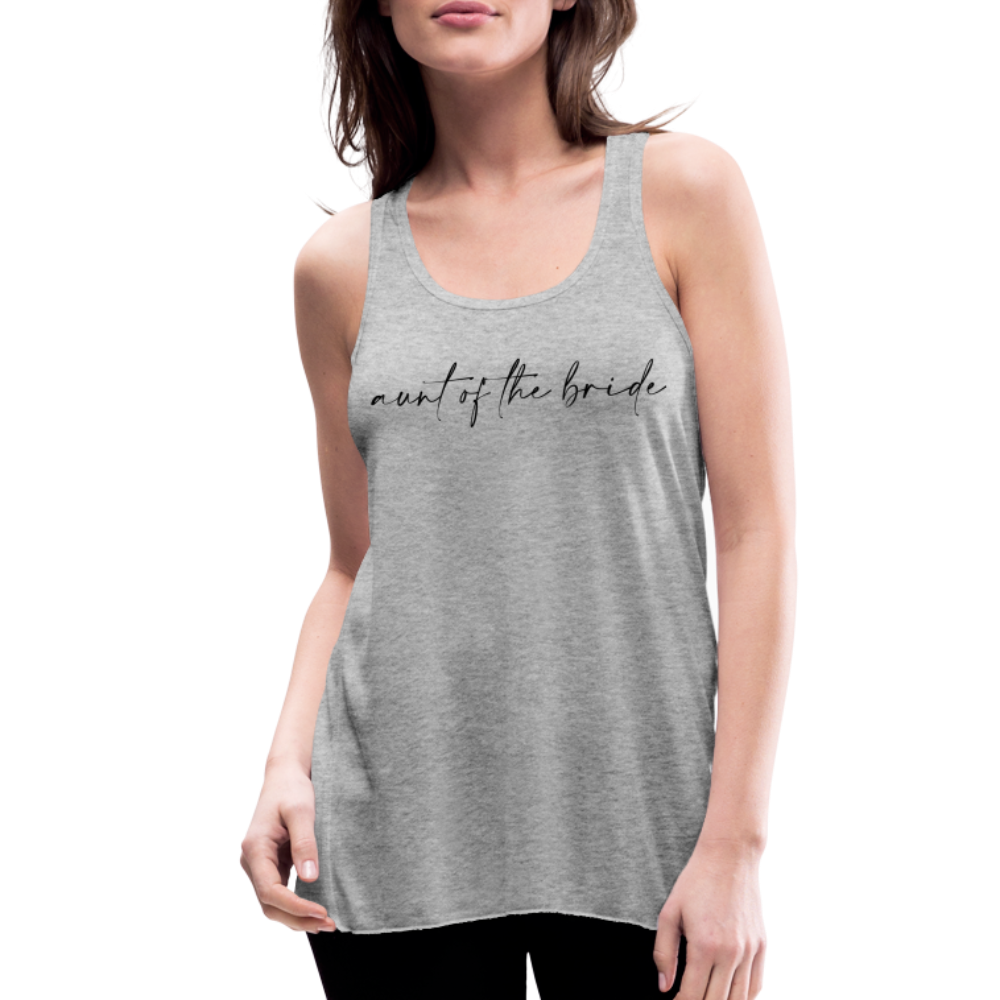 Women's Flowy Tank Top by Bella- AC -AUNT OF THE BRIDE - heather gray