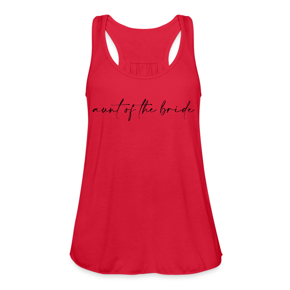 Women's Flowy Tank Top by Bella- AC -AUNT OF THE BRIDE - red