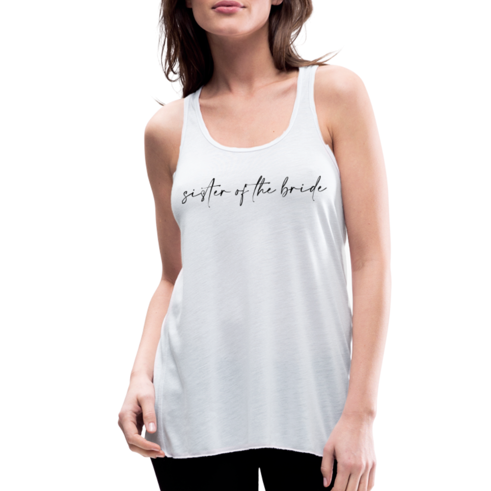 Women's Flowy Tank Top by Bella-AC_SISTER OF THE BRIDE - white