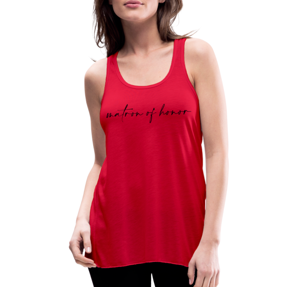 Women's Flowy Tank Top by Bella- AC_MATRON OF HONOR - red