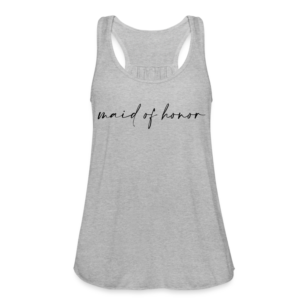 Women's Flowy Tank Top by Bella- AC_MAID OF HONOR - heather gray