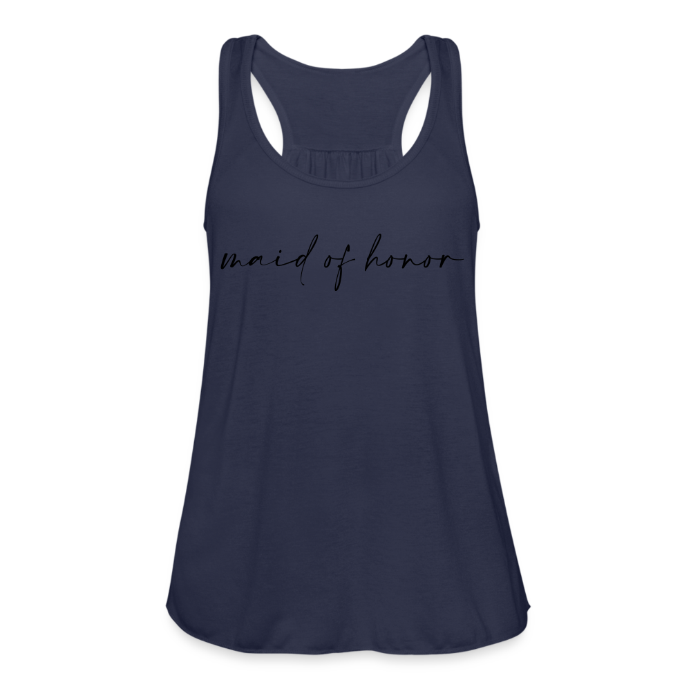 Women's Flowy Tank Top by Bella- AC_MAID OF HONOR - navy