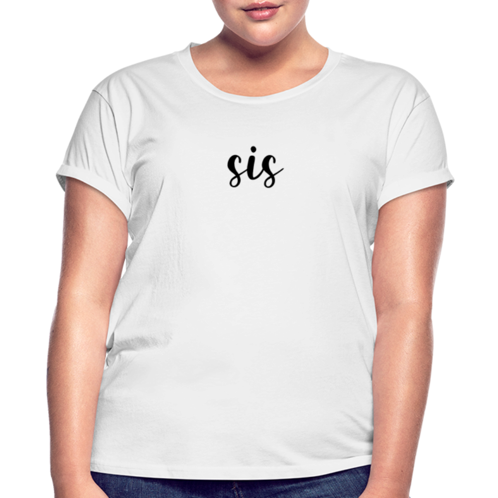 Women's Relaxed Fit T-Shirt-SIS - white
