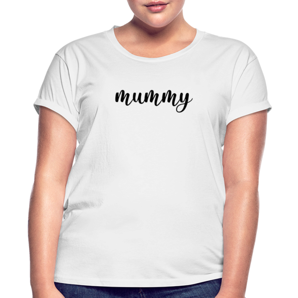 Women's Relaxed Fit T-Shirt-MUMMY - white