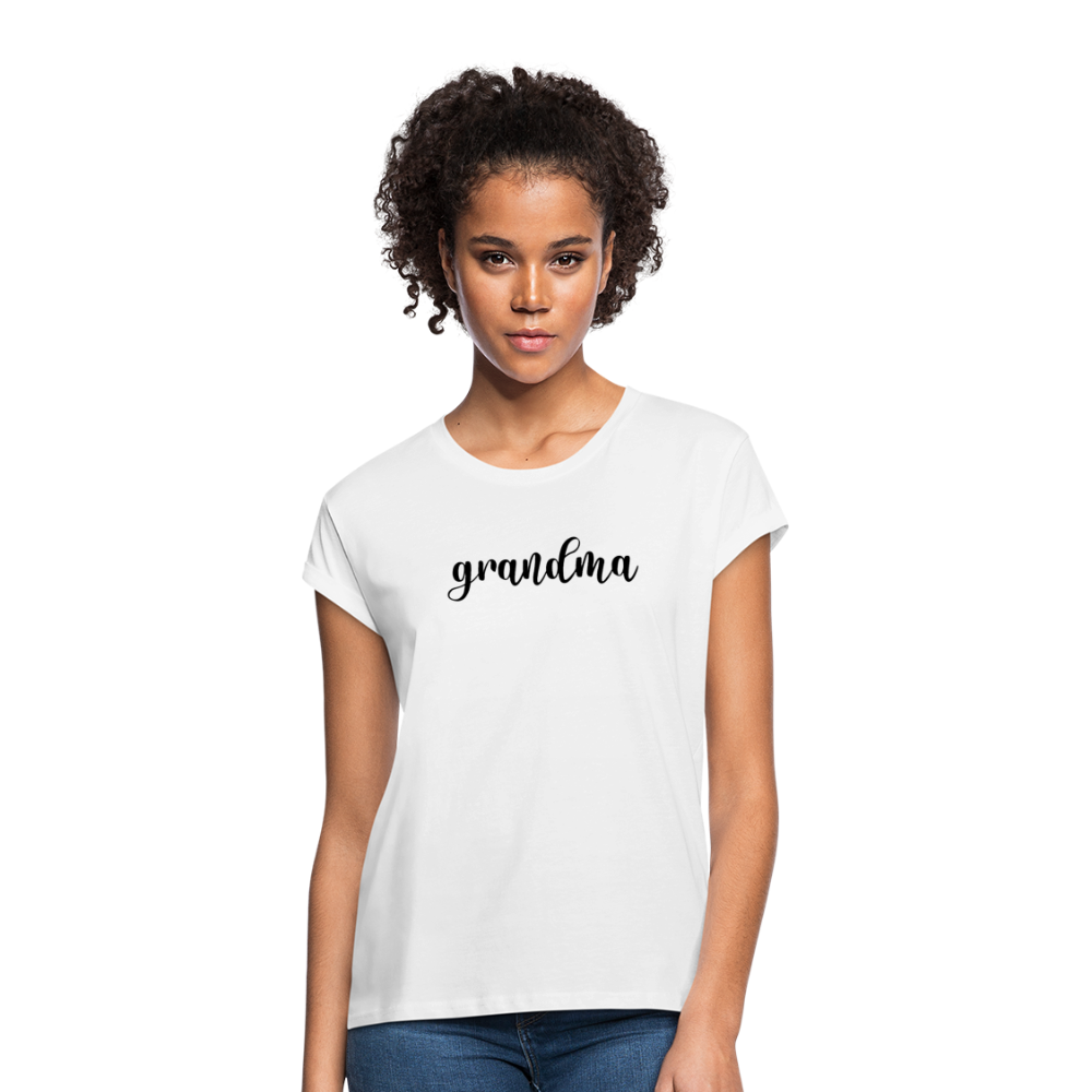 Women's Relaxed Fit T-Shirt- GRANDMA - white