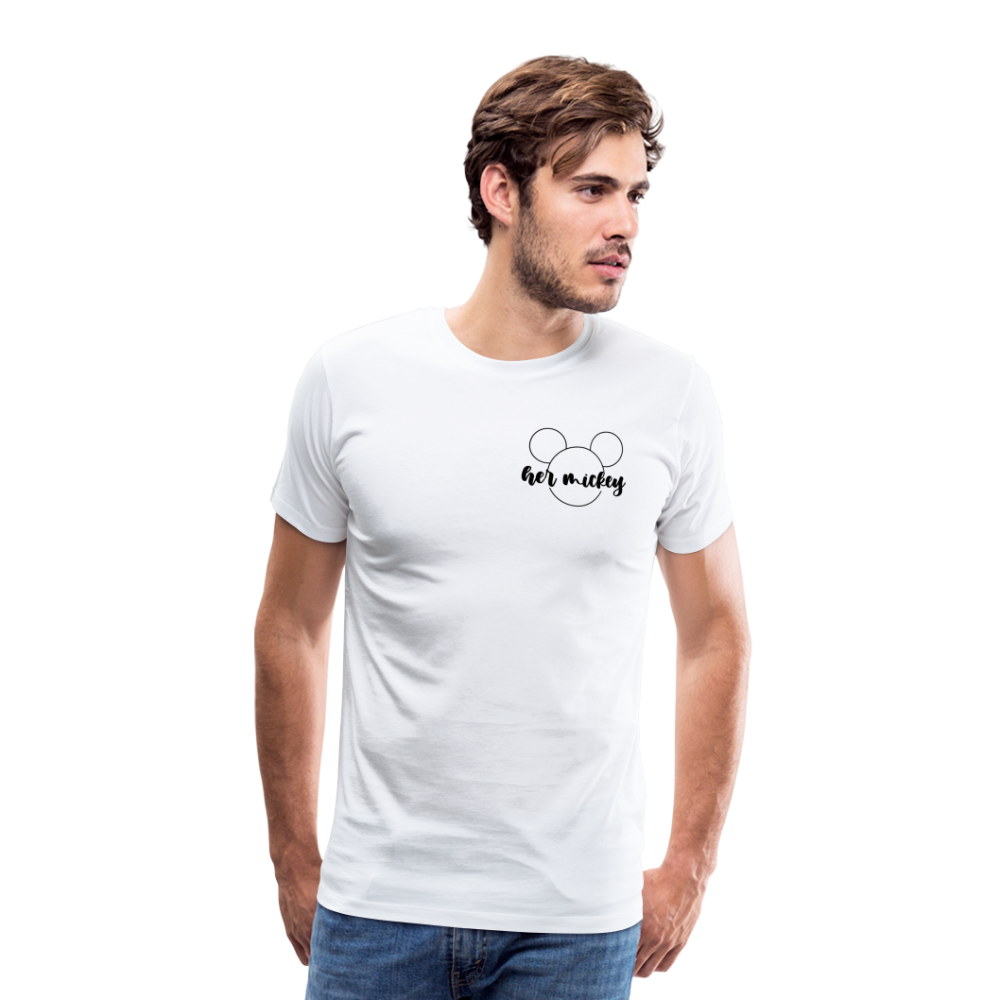 Men's Premium T-Shirt-DL_HER MICKEY - white