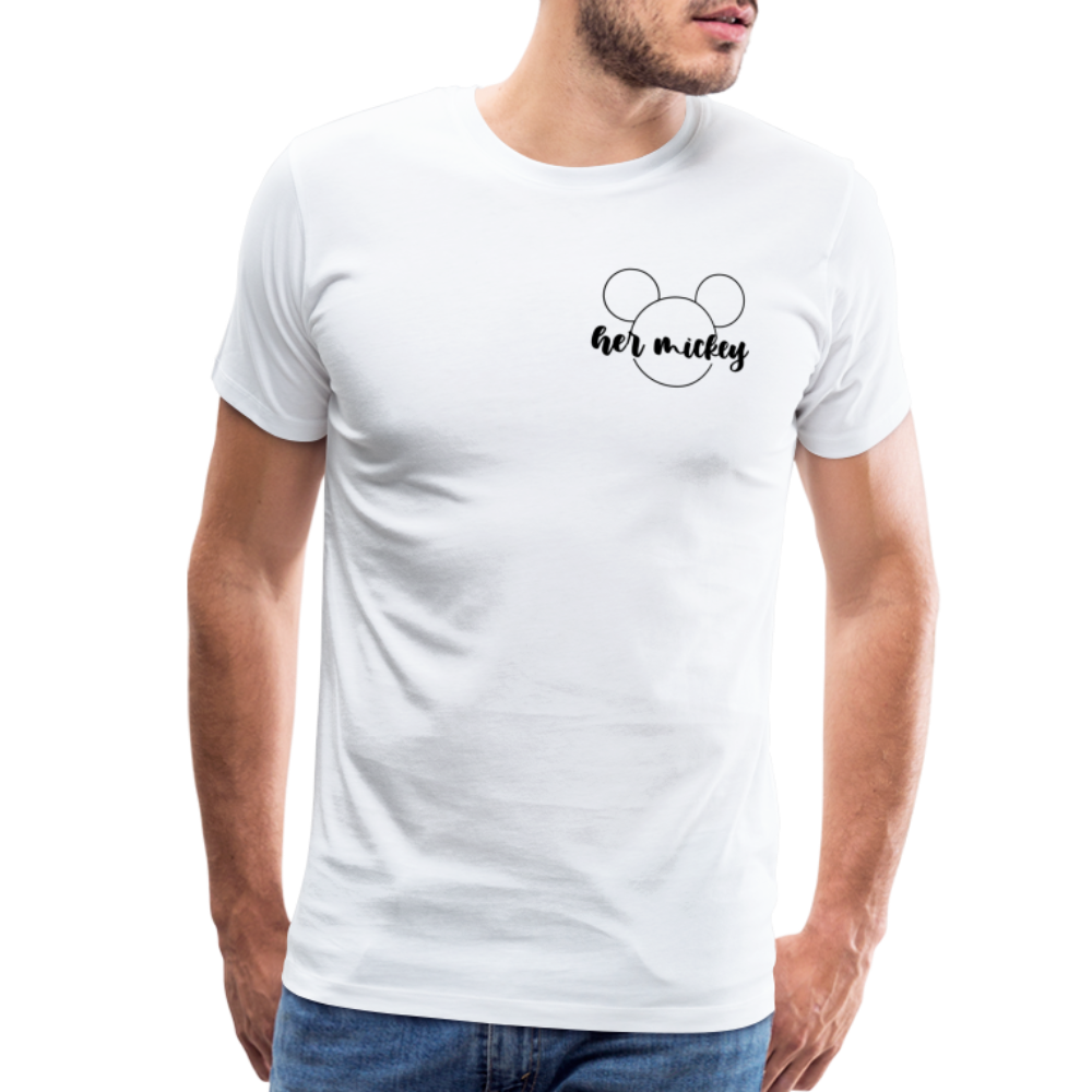 Men's Premium T-Shirt-DL_HER MICKEY - white