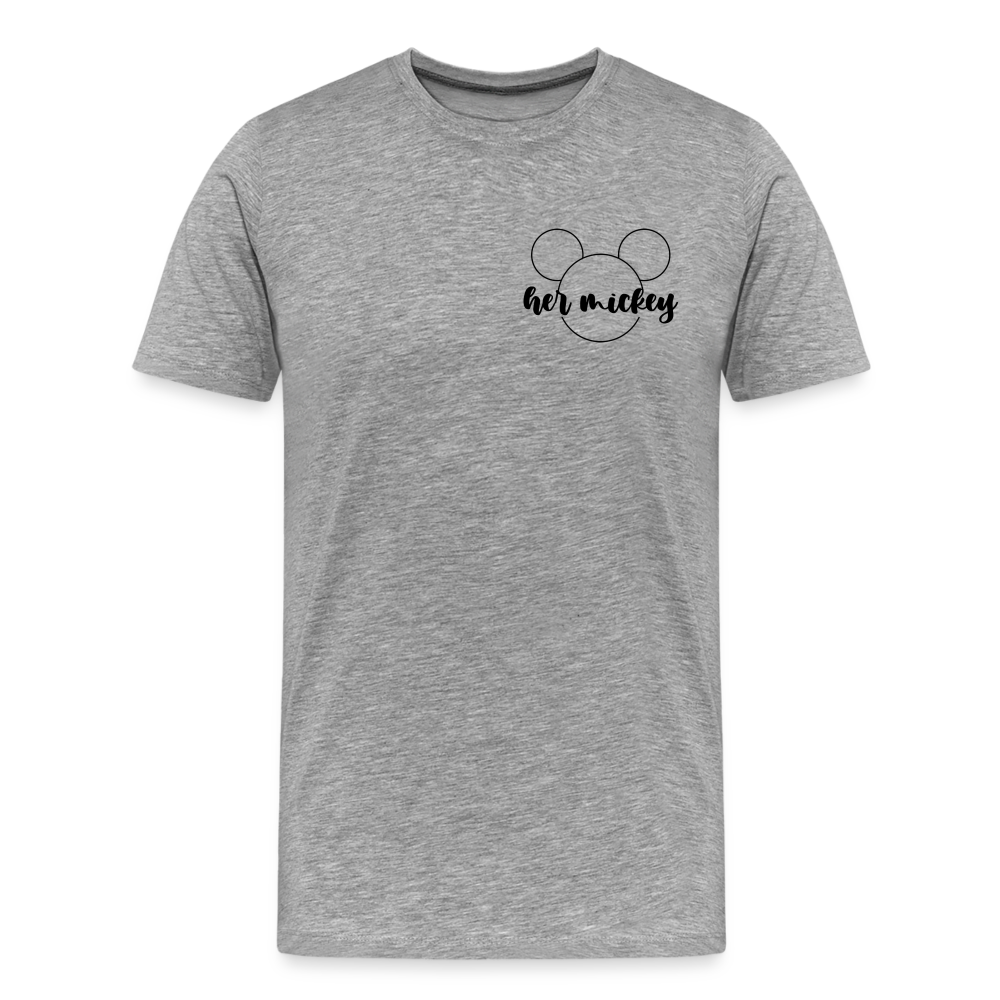 Men's Premium T-Shirt-DL_HER MICKEY - heather gray