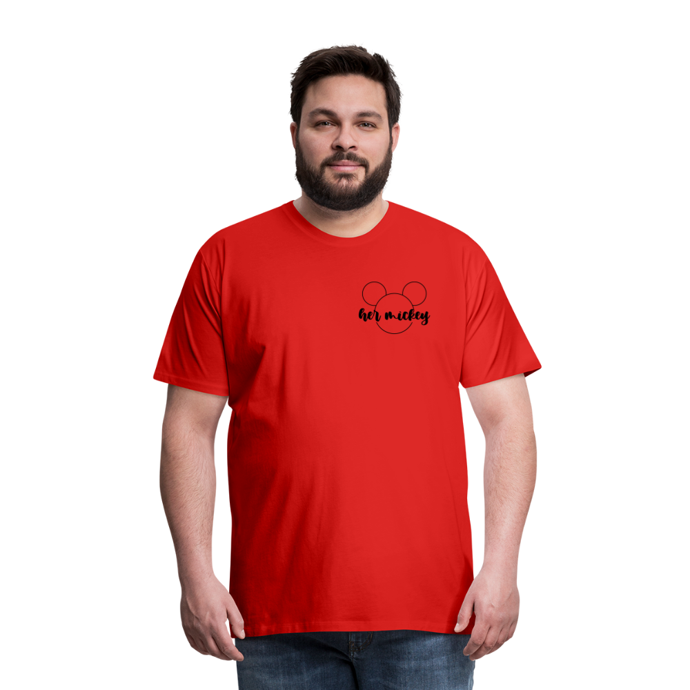 Men's Premium T-Shirt-DL_HER MICKEY - red