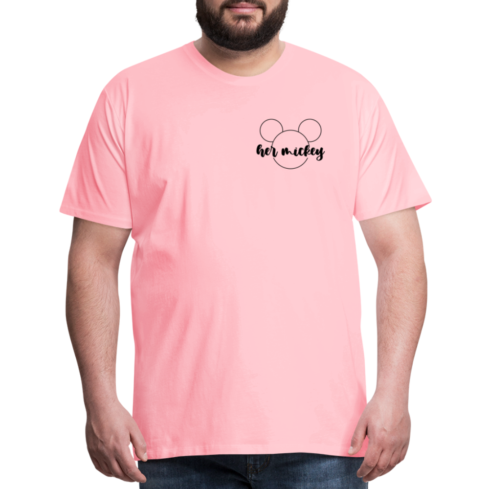 Men's Premium T-Shirt-DL_HER MICKEY - pink