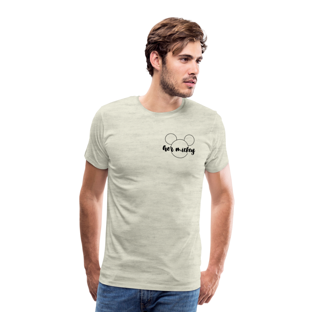 Men's Premium T-Shirt-DL_HER MICKEY - heather oatmeal