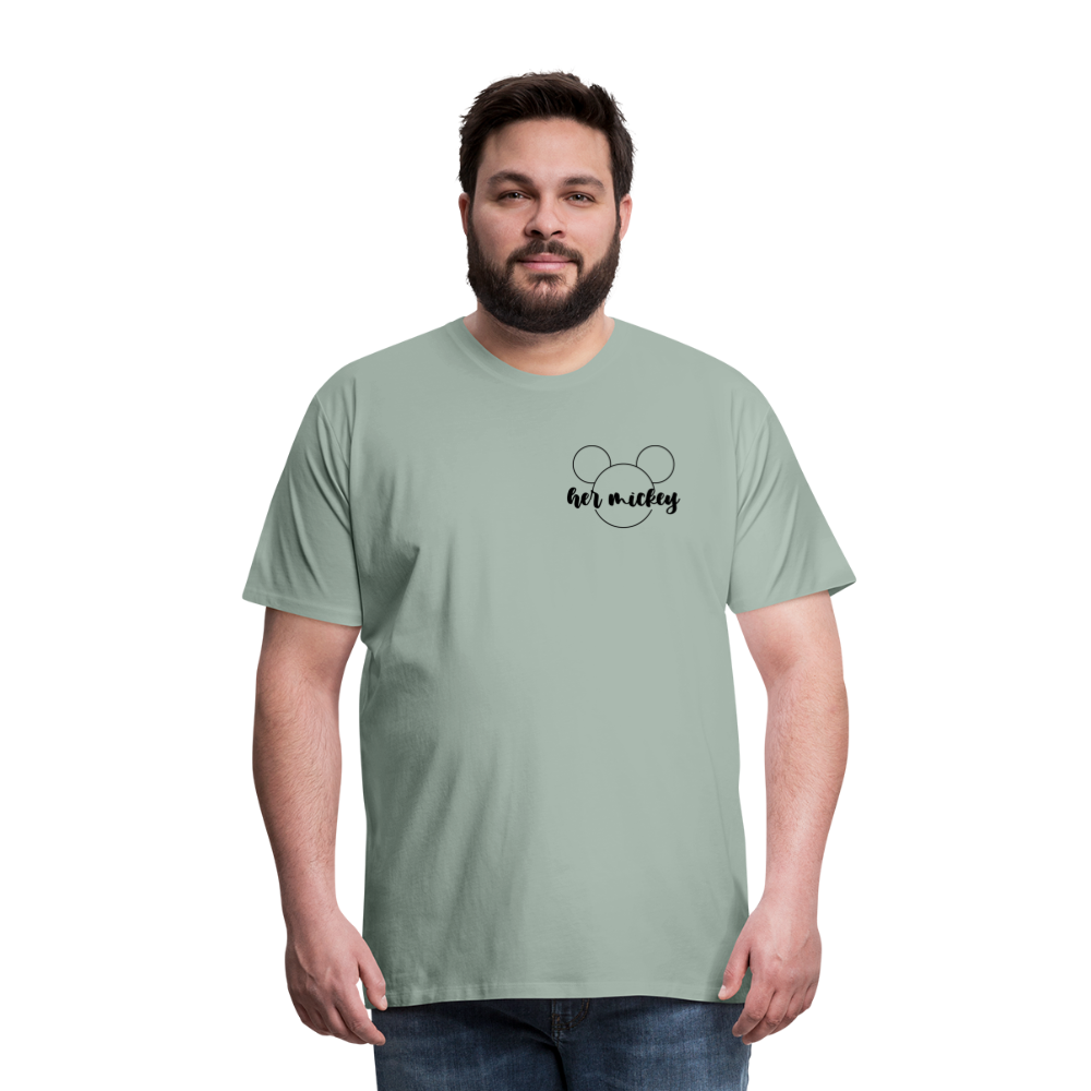 Men's Premium T-Shirt-DL_HER MICKEY - steel green