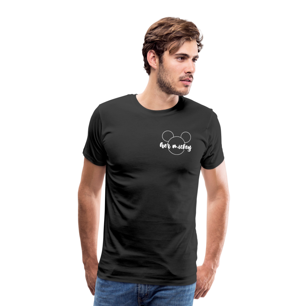 Men's Premium T-Shirt-DL _HER MICKEY_WHITE - black