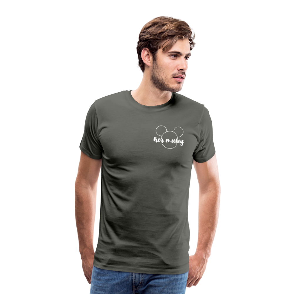 Men's Premium T-Shirt-DL _HER MICKEY_WHITE - asphalt gray