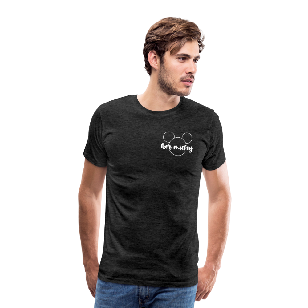 Men's Premium T-Shirt-DL _HER MICKEY_WHITE - charcoal grey