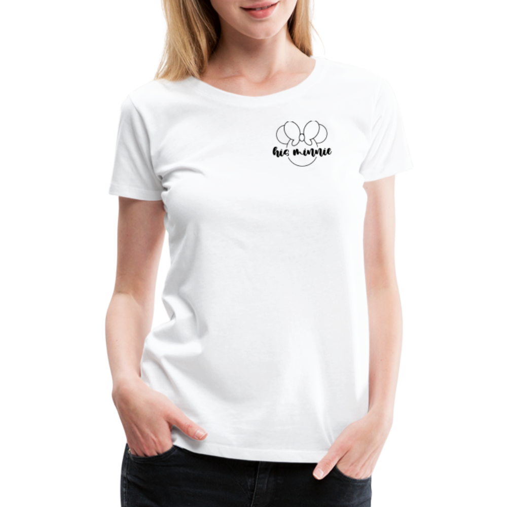 Women’s Premium T-Shirt-DL_HIS MINNIE - white