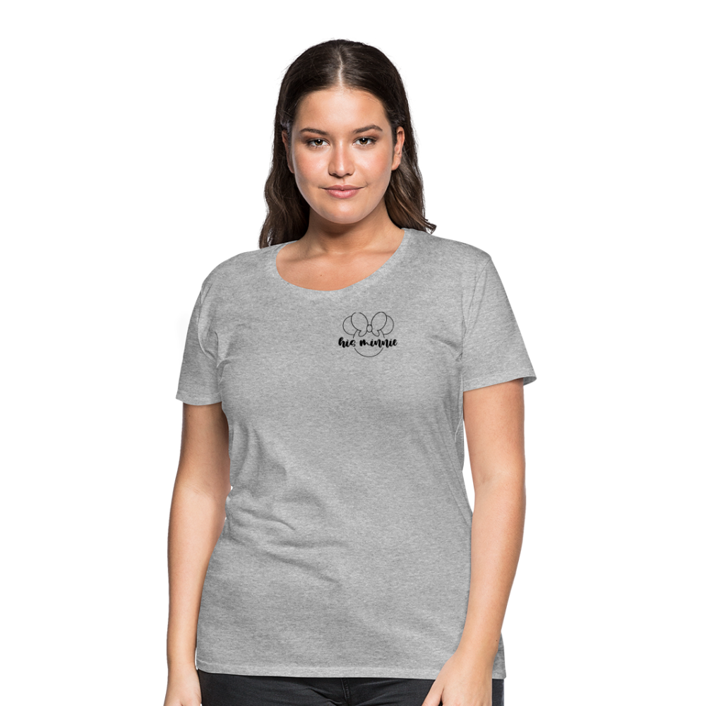 Women’s Premium T-Shirt-DL_HIS MINNIE - heather gray