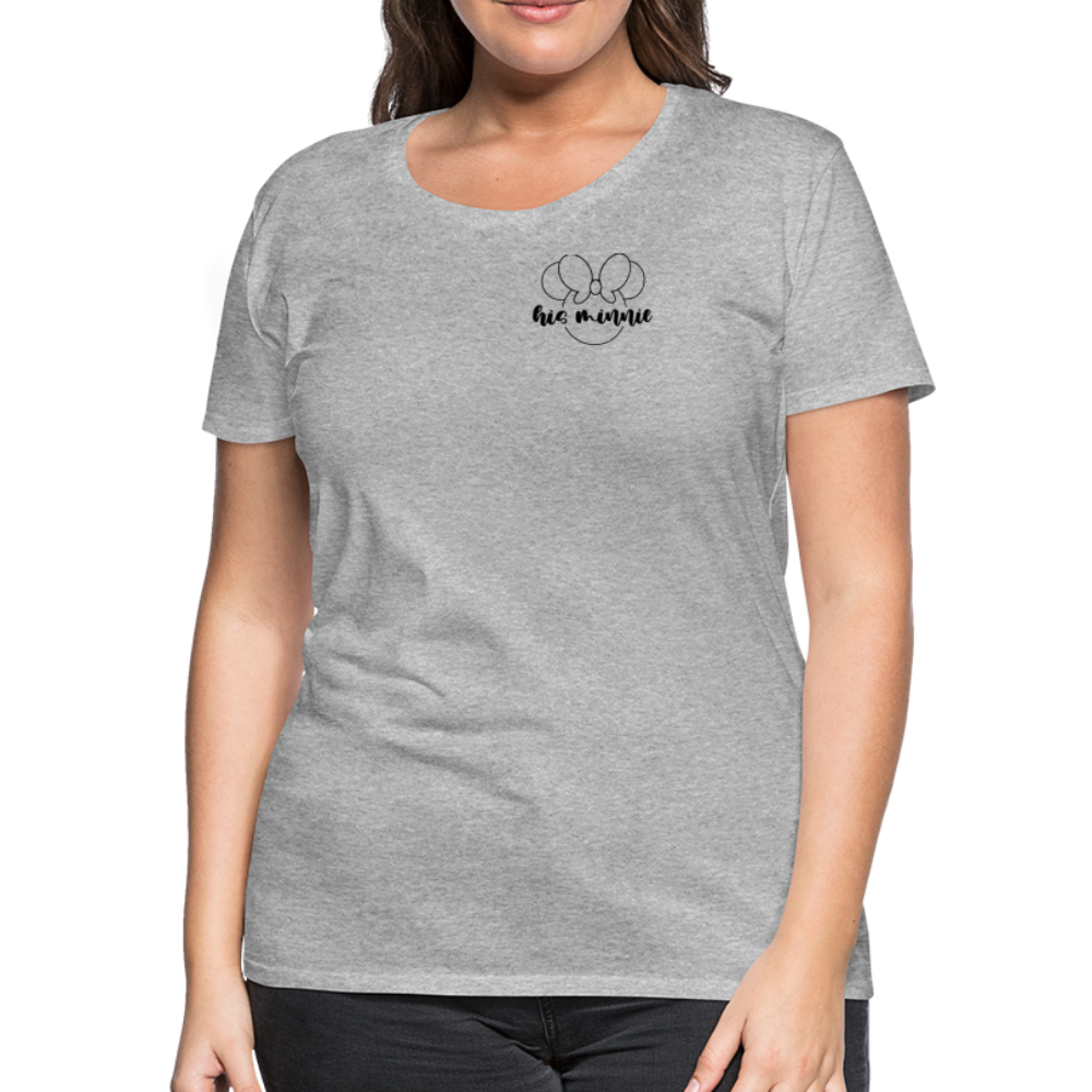 Women’s Premium T-Shirt-DL_HIS MINNIE - heather gray