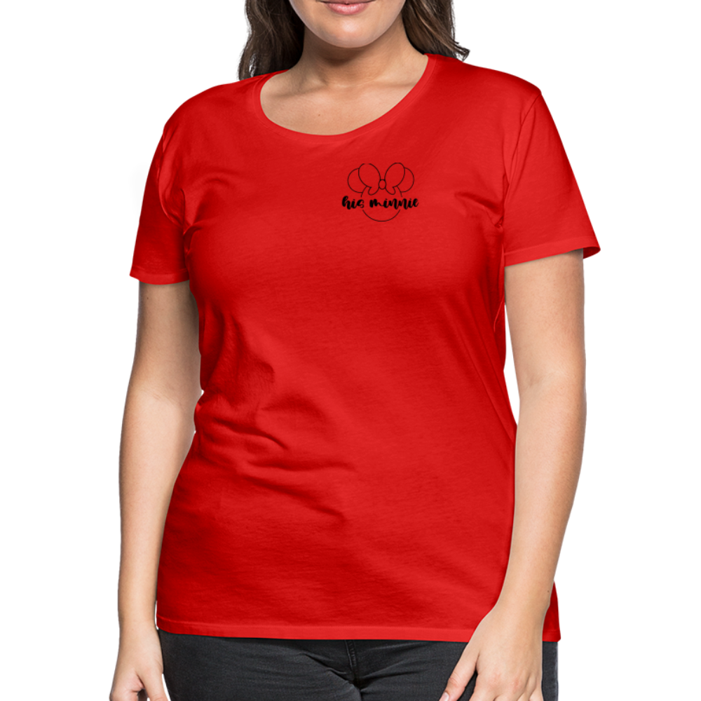 Women’s Premium T-Shirt-DL_HIS MINNIE - red