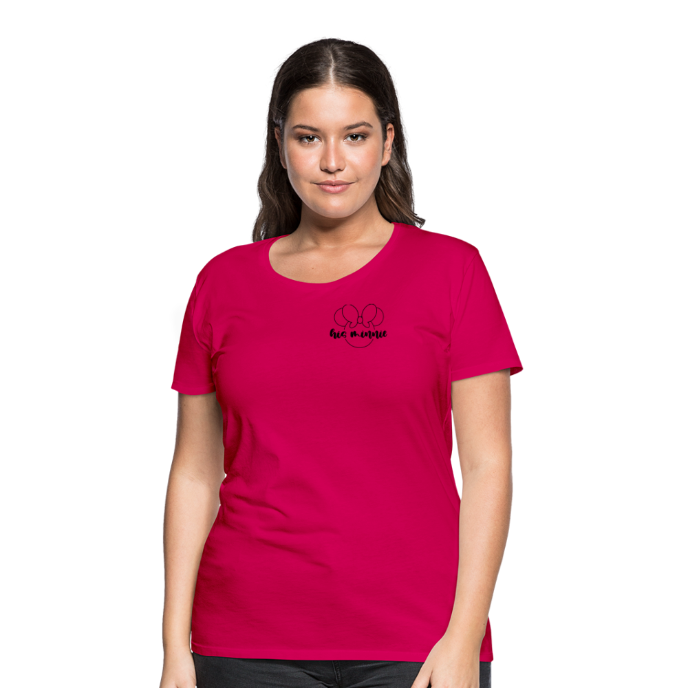 Women’s Premium T-Shirt-DL_HIS MINNIE - dark pink