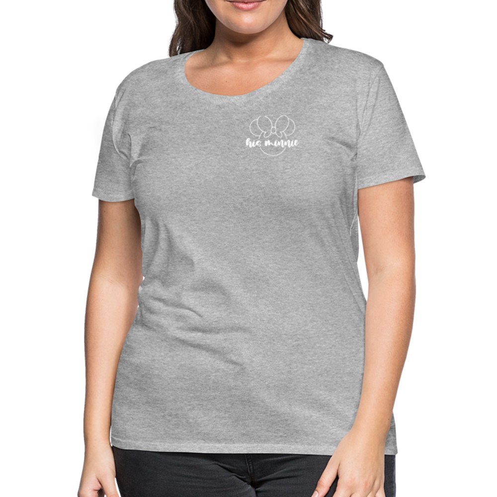 Women’s Premium T-Shirt-DL_HIS MINNIE WHITE - heather gray