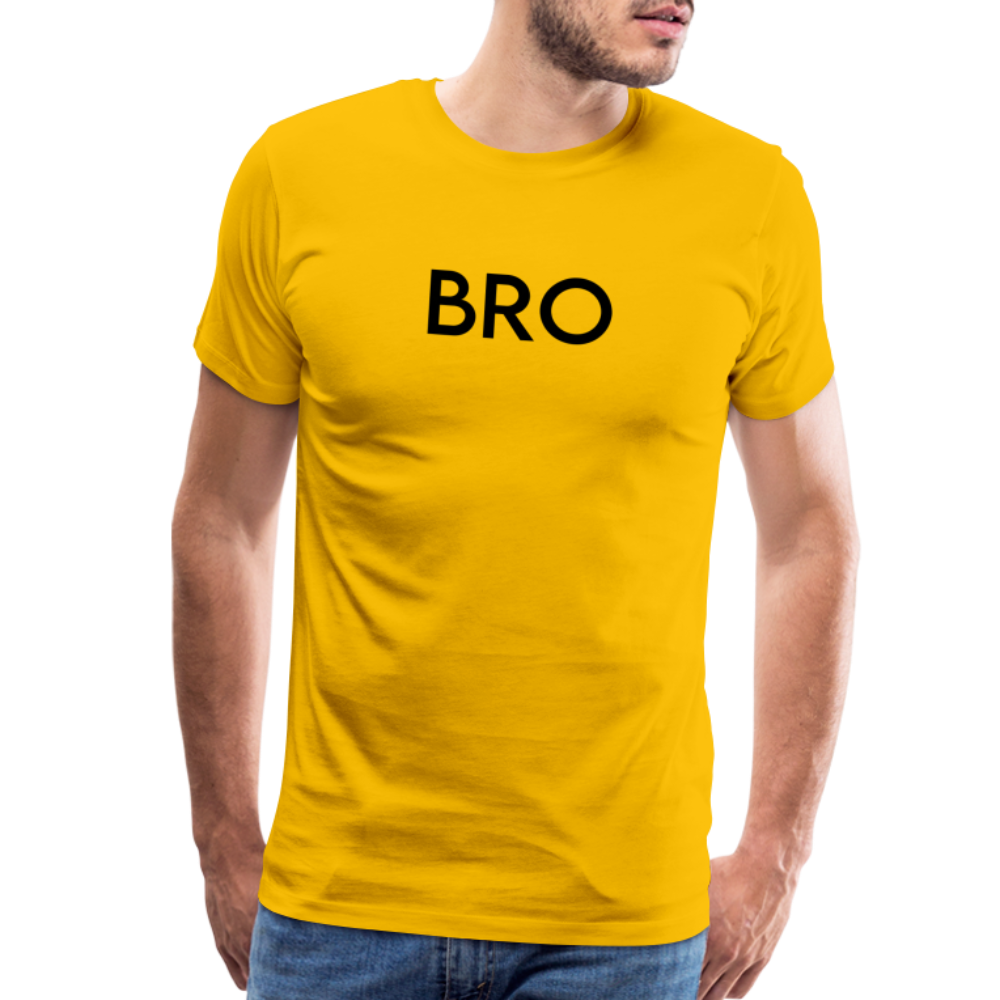 Men's Premium T-Shirt-LM_BRO - sun yellow