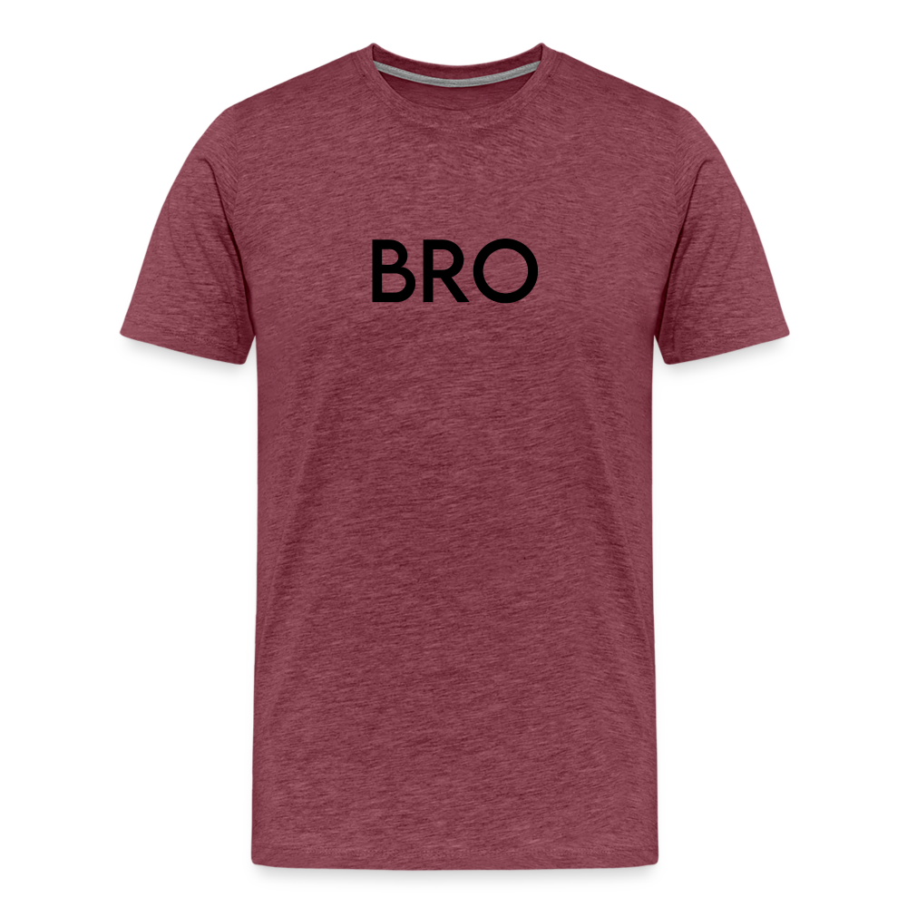 Men's Premium T-Shirt-LM_BRO - heather burgundy
