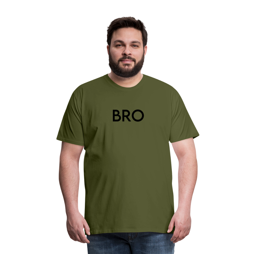 Men's Premium T-Shirt-LM_BRO - olive green