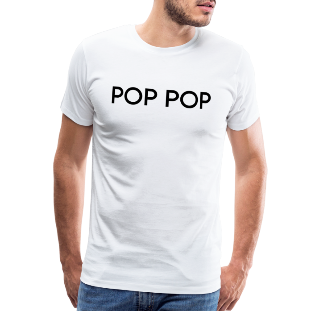 Men's Premium T-Shirt- LM- POPPOP - white
