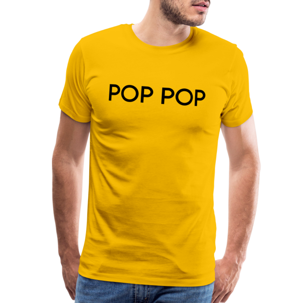 Men's Premium T-Shirt- LM- POPPOP - sun yellow