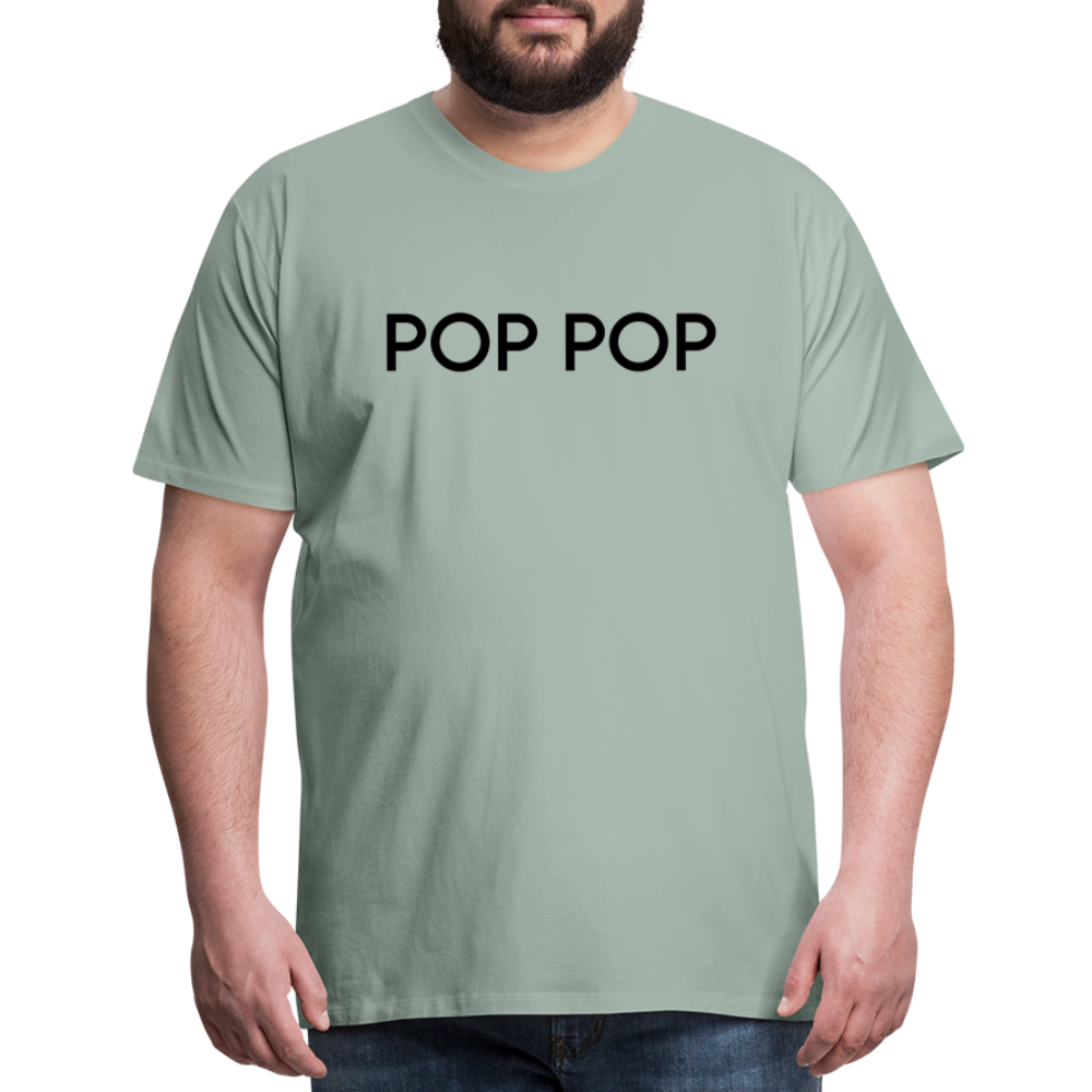 Men's Premium T-Shirt- LM- POPPOP - steel green