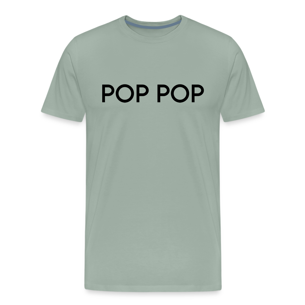 Men's Premium T-Shirt- LM- POPPOP - steel green